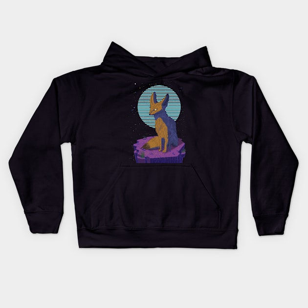 Vulpes Zerda Kids Hoodie by cianciolaadam